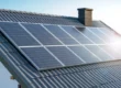 Solar panels installed on the roof of a house in Bluffdale, Utah